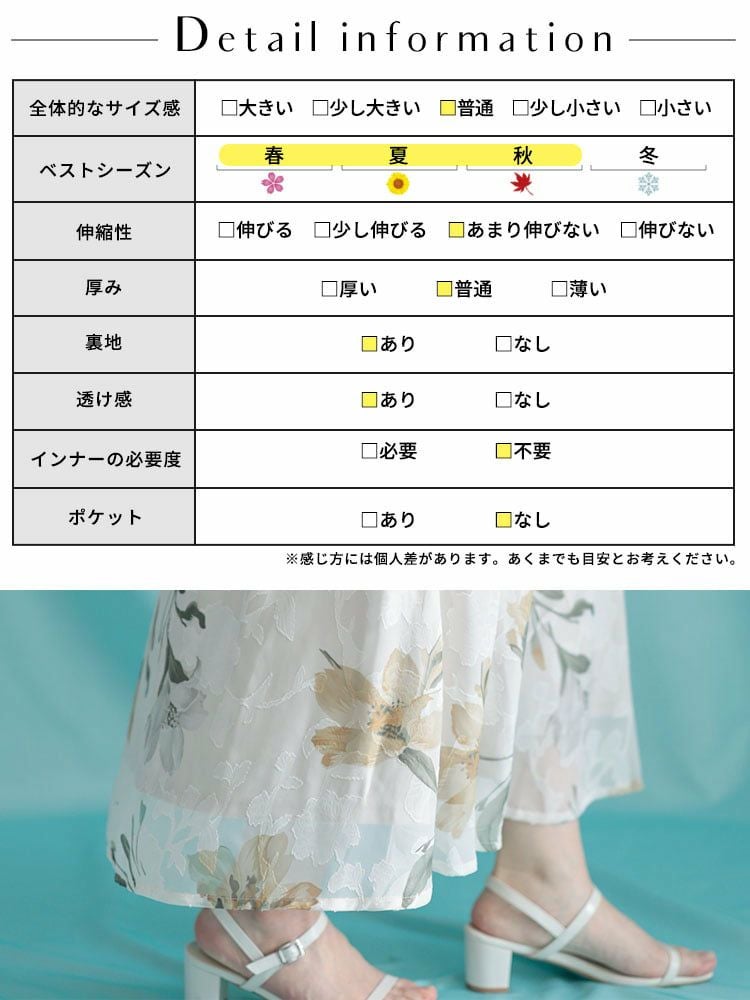 大きいサイズ レディース 花柄マーメイドスカート