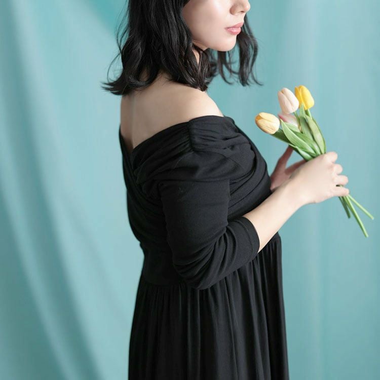 大きいサイズ レディース 2WAYカシュクールフレアワンピース