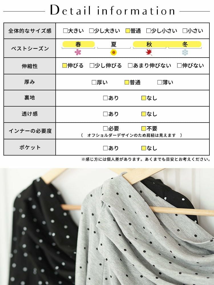 大きいサイズ レディース ドットオフショルプルオーバー