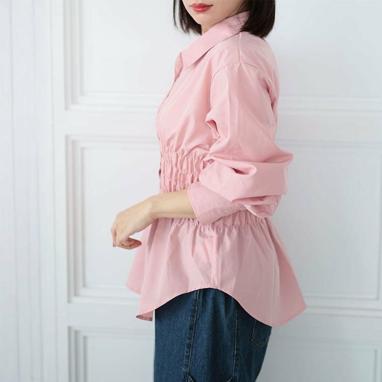 大きいサイズ レディース ブロードシャーリングシャツ