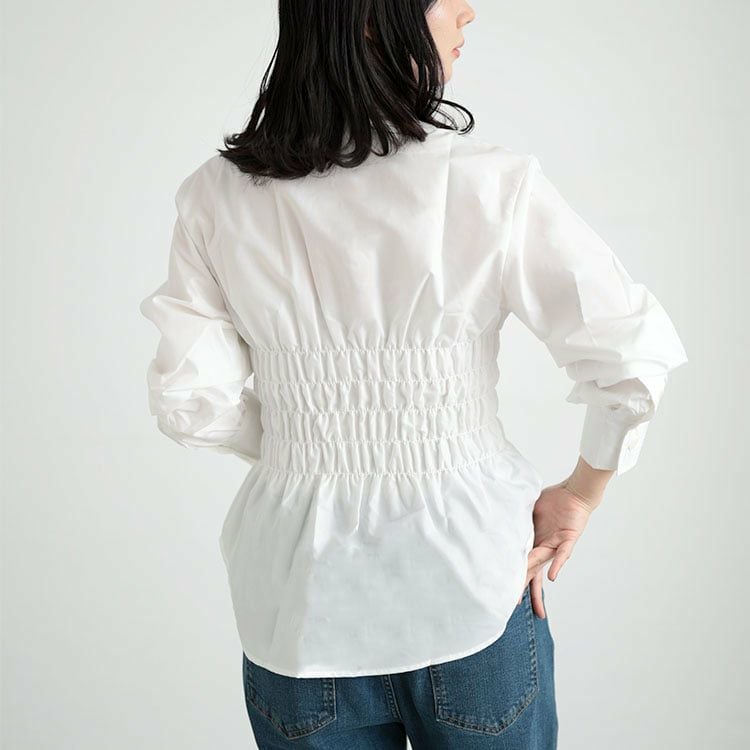 大きいサイズ レディース ブロードシャーリングシャツ