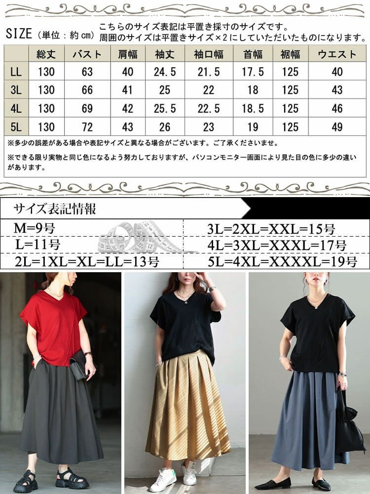 大きいサイズ レディース ドッキングタックワンピース