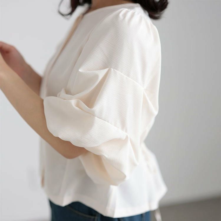 大きいサイズ レディース シアーシフォンブラウス