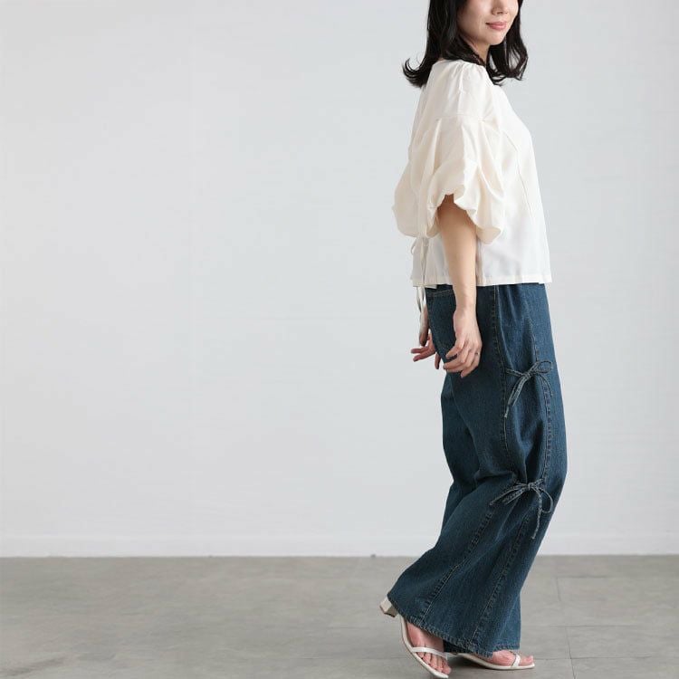 大きいサイズ レディース シアーシフォンブラウス