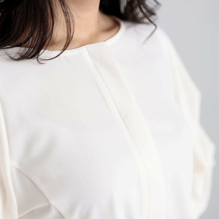 大きいサイズ レディース シアーシフォンブラウス