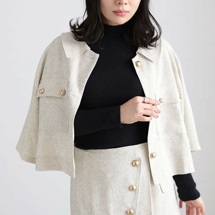 大きいサイズ レディース サマーツイードジャケット