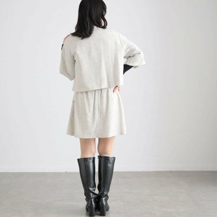 大きいサイズ レディース サマーツイードジャケット