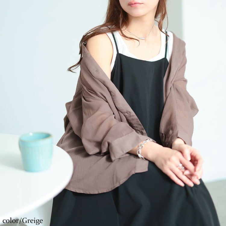 大きいサイズ レディース ワッシャーシアールーズシャツ