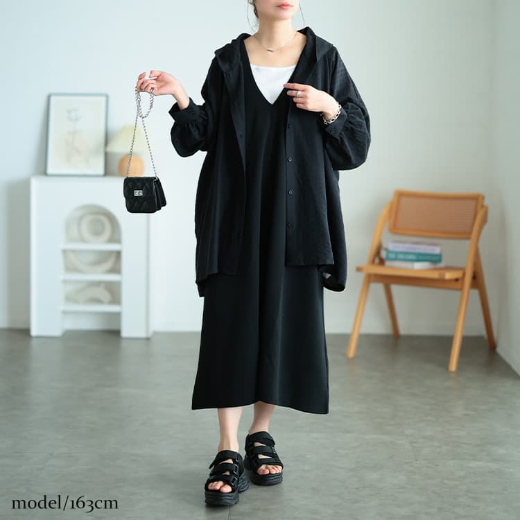 大きいサイズ レディース ストライプドビーパーカーシャツチュニック