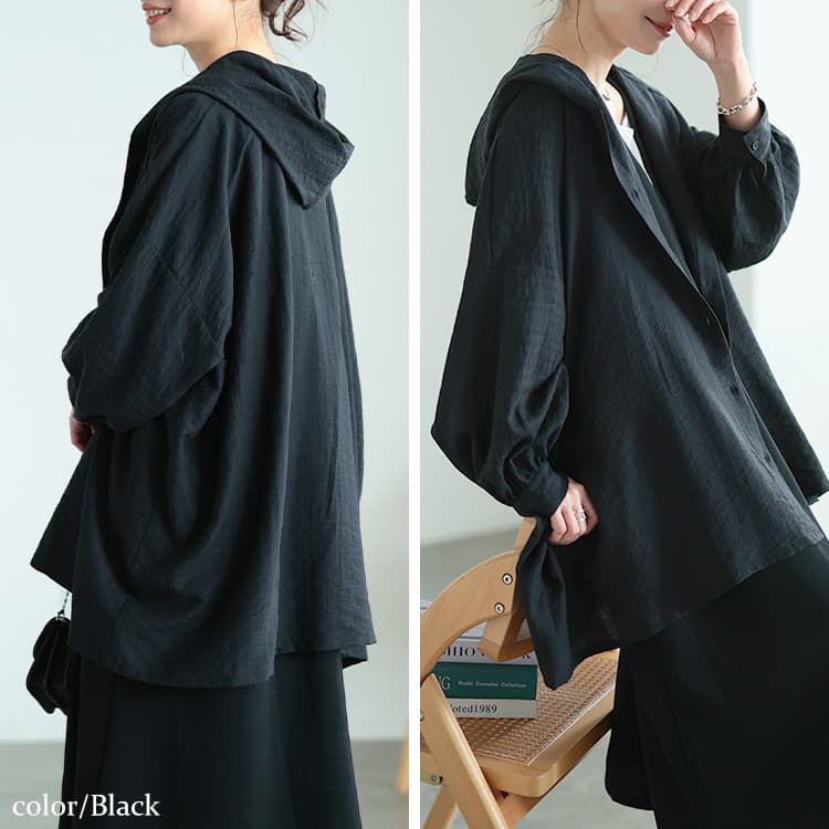 大きいサイズ レディース ストライプドビーパーカーシャツチュニック