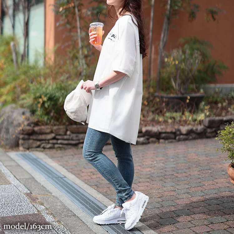 大きいサイズ レディース アニマルプリントコットンTシャツ