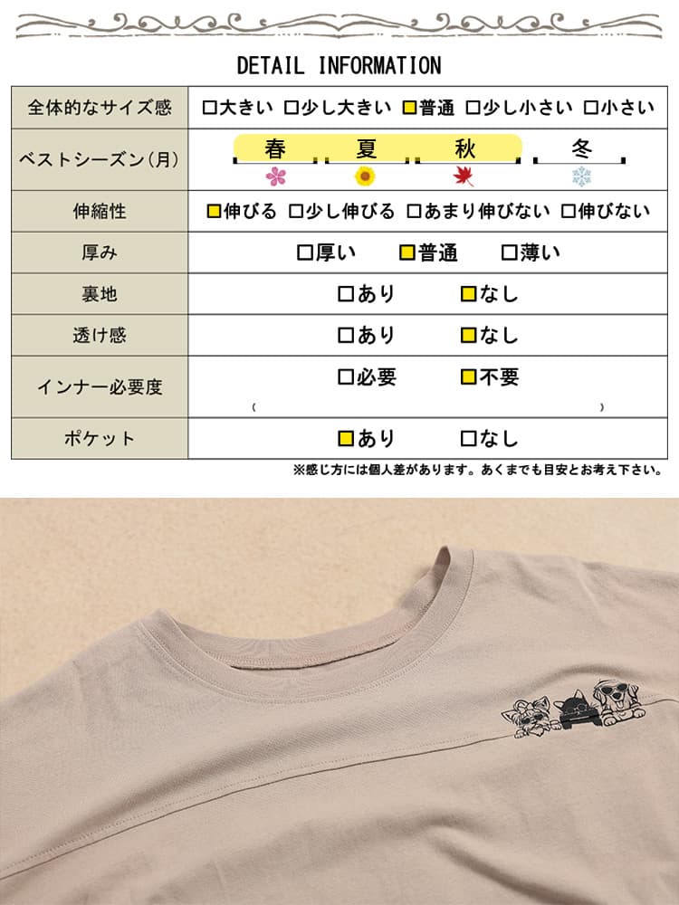 大きいサイズ レディース アニマルプリントコットンTシャツ