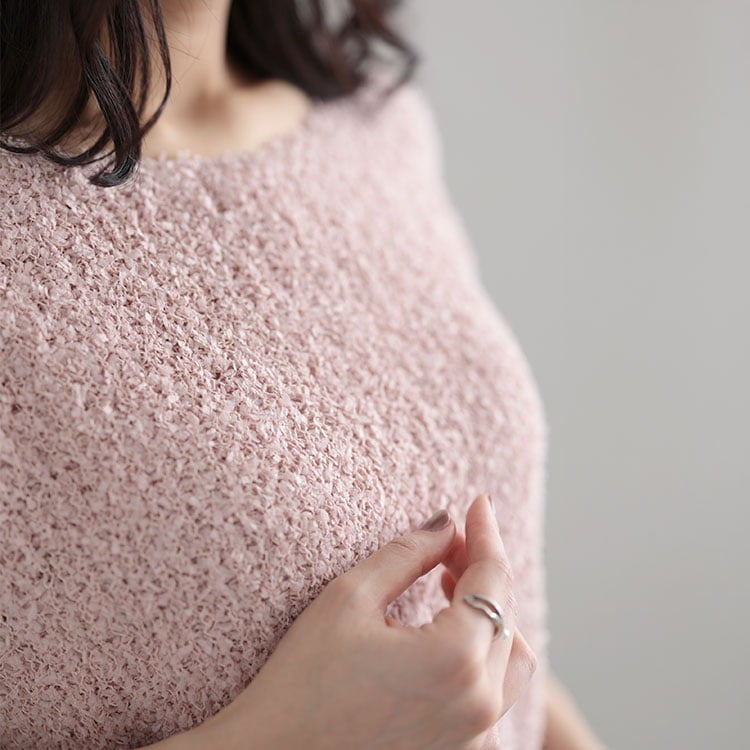 大きいサイズ レディース フェザーフリンジサマーニット