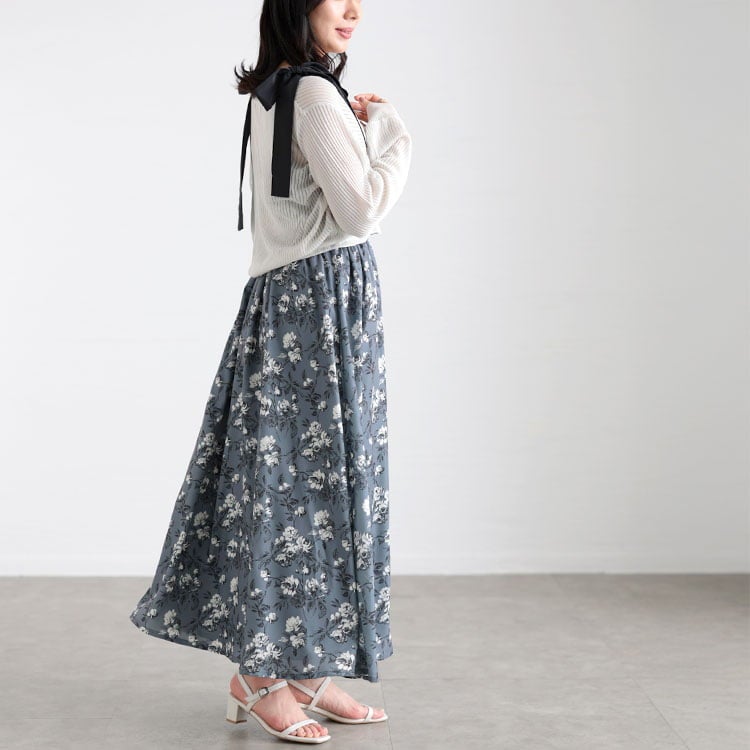 大きいサイズ レディース フラワーガーリーワンピース