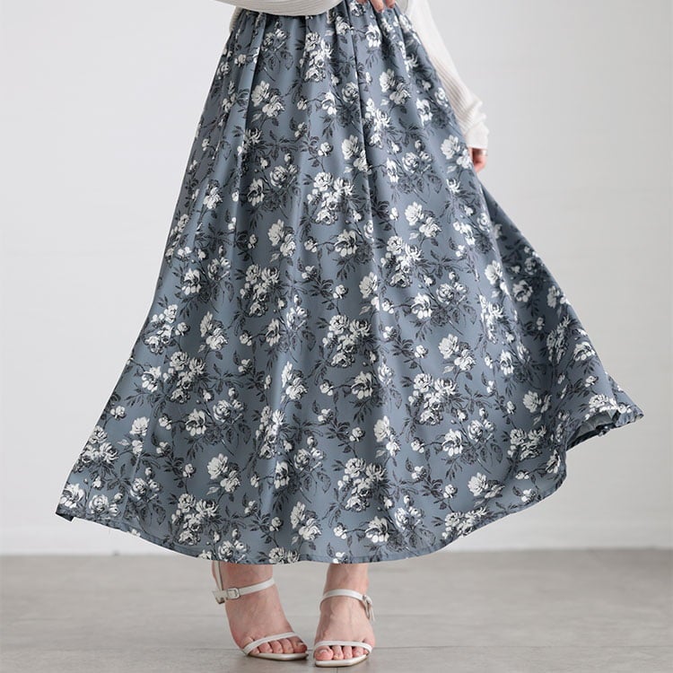 大きいサイズ レディース フラワーガーリーワンピース