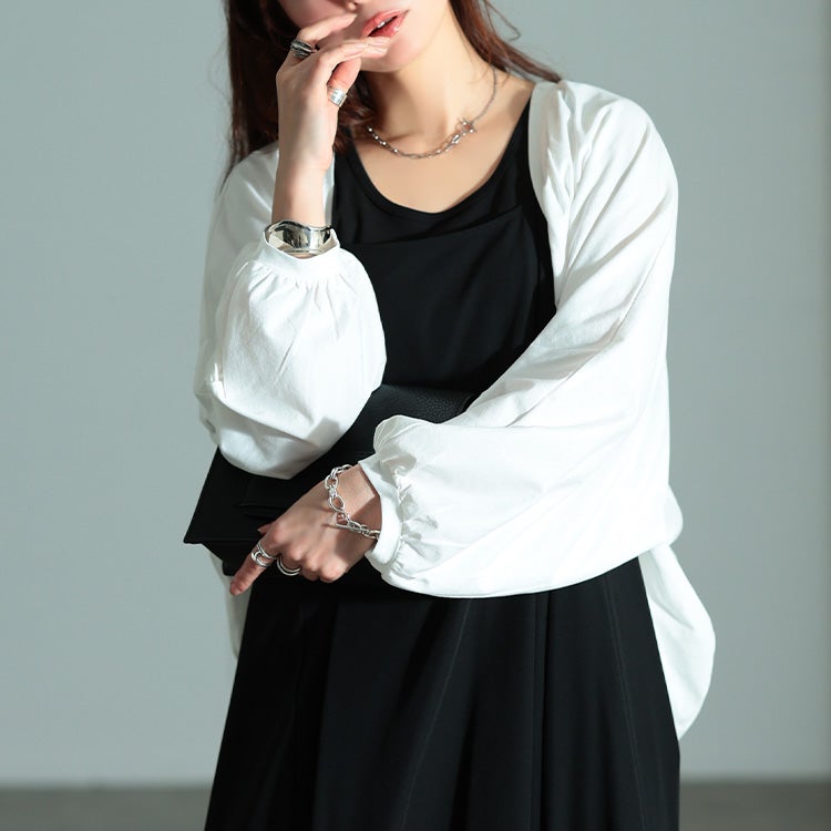 大きいサイズ レディース コットンドルマンボレロカーディガン