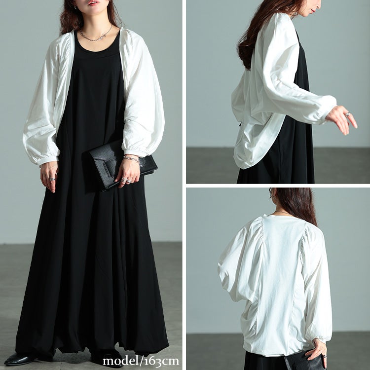 大きいサイズ レディース コットンドルマンボレロカーディガン