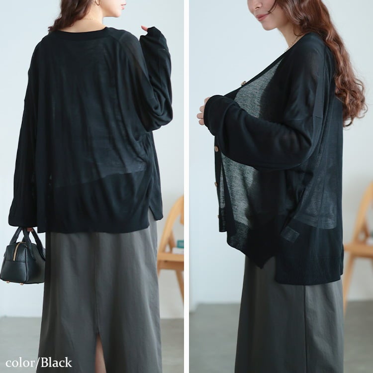 大きいサイズ レディース サマーニットドルマンカーディガン