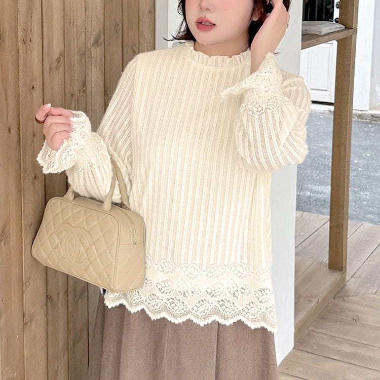 大きいサイズ レディース キャンディスリーブリブレーストップス