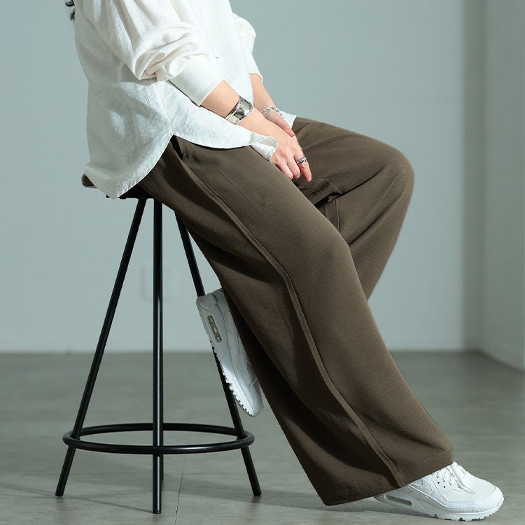 大きいサイズ レディース 冷感ワイドパンツ