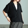 大きいサイズ レディース 冷感テーラードジャケット ブラック