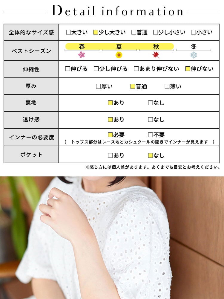 大きいサイズ レディース バルーンスリーブレースワンピース