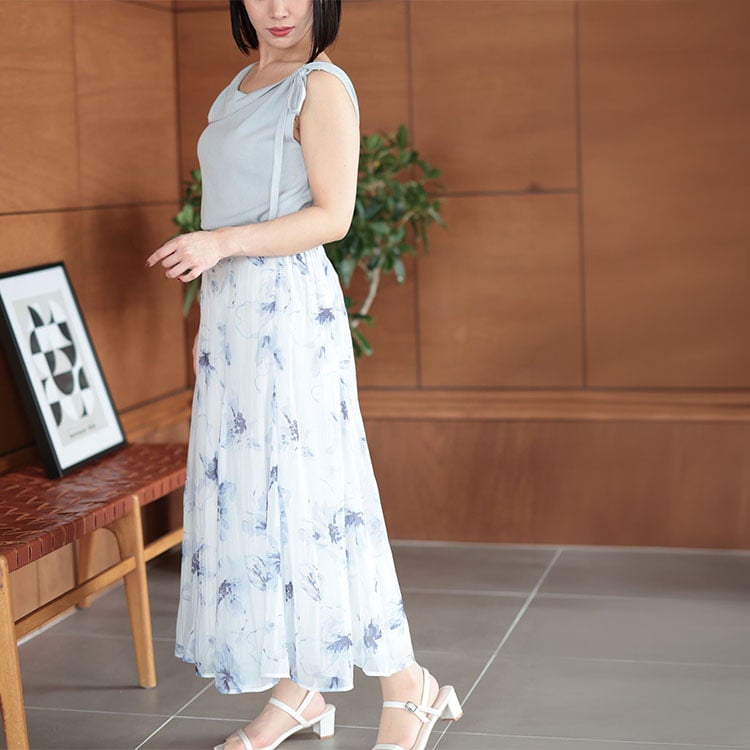 大きいサイズ レディース 肩リボンアシンメトリーニットトップス