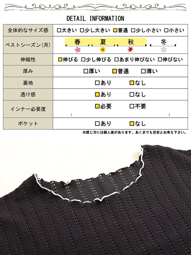 大きいサイズ レディース 配色メローストライプ柄透かし編みニット