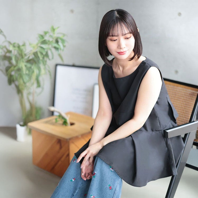 大きいサイズ レディース 裾フレアノースリプルオーバー