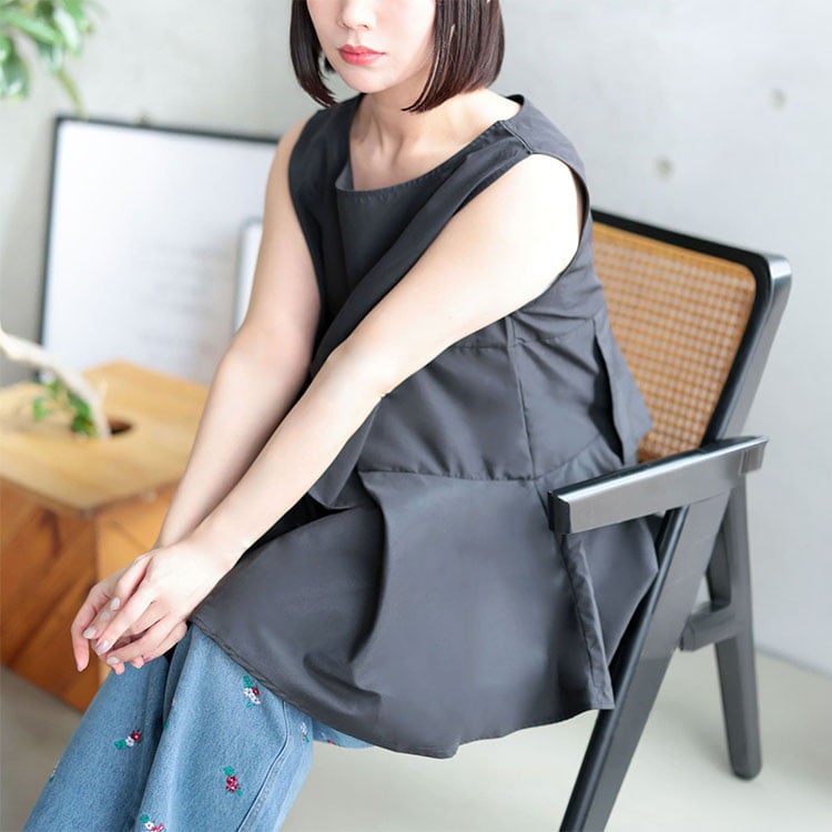 大きいサイズ レディース 裾フレアノースリプルオーバー