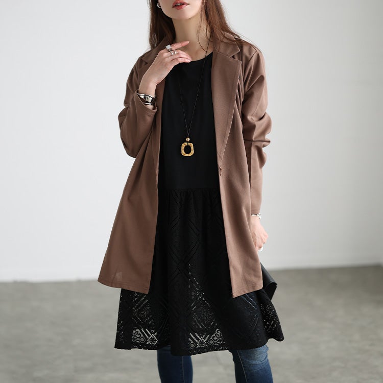 大きいサイズ レディース レース切り替えタンクトップチュニック