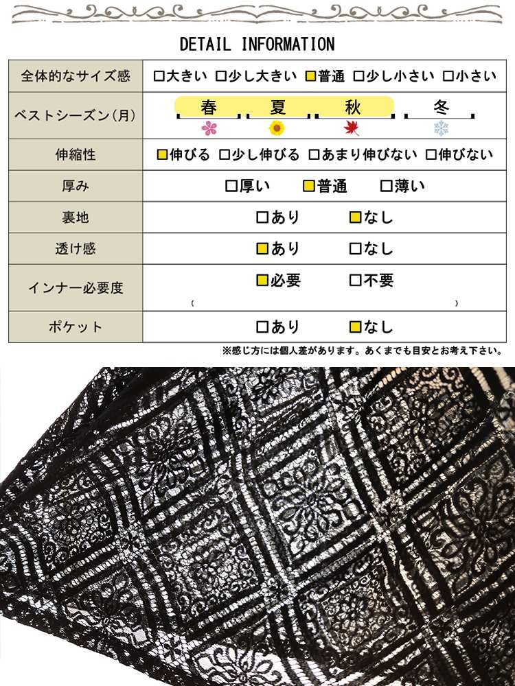 大きいサイズ レディース レース切り替えタンクトップチュニック