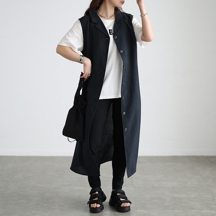 大きいサイズ レディース リネンライクオープンカラージレワンピース