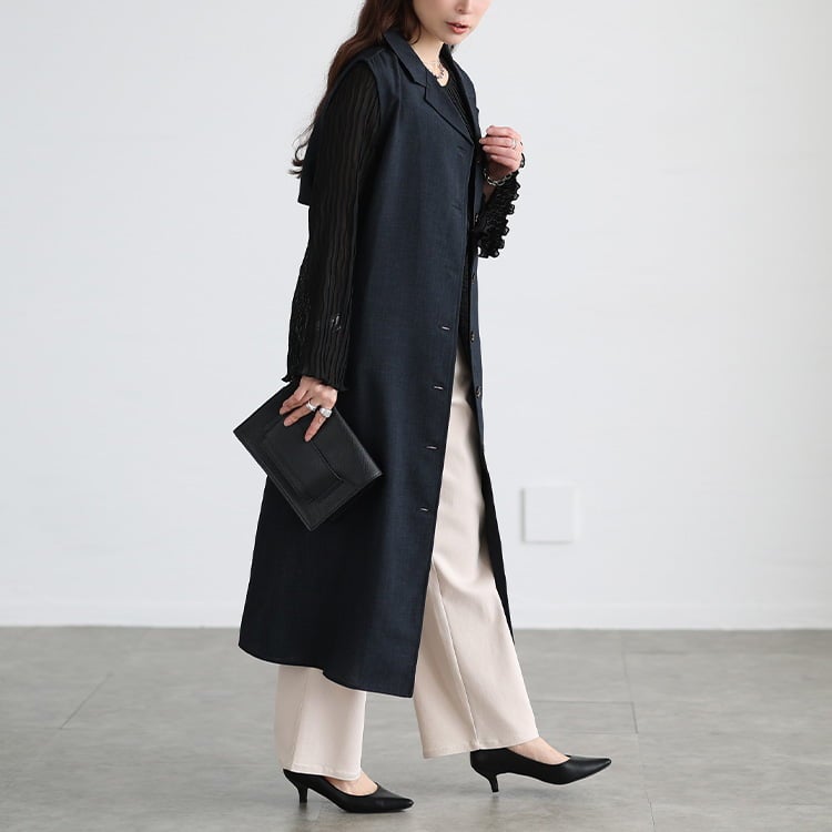 大きいサイズ レディース リネンライクオープンカラージレワンピース