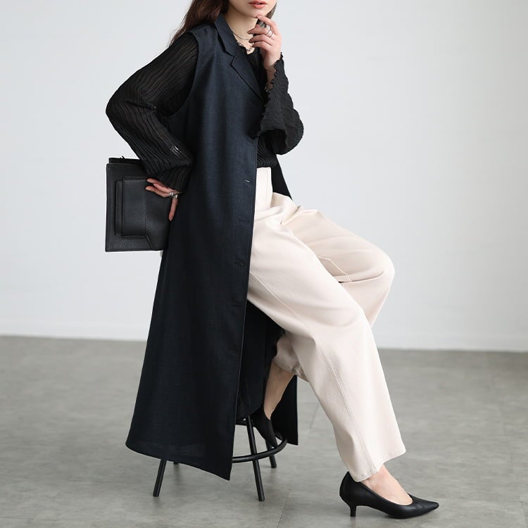 大きいサイズ レディース リネンライクオープンカラージレワンピース