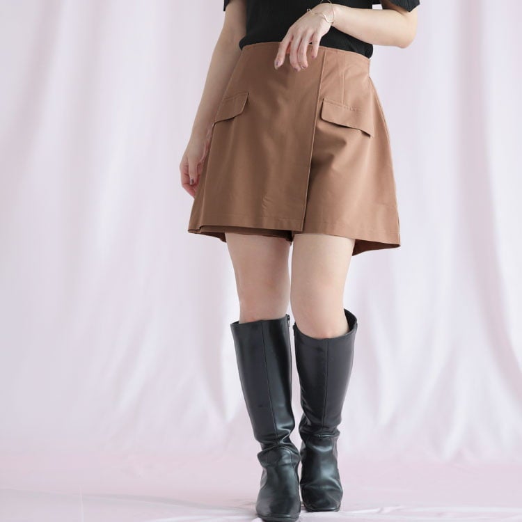 大きいサイズ レディース キュロットパンツ