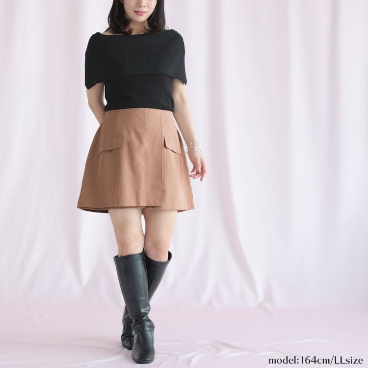大きいサイズ レディース キュロットパンツ