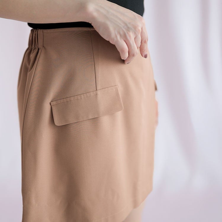 大きいサイズ レディース キュロットパンツ