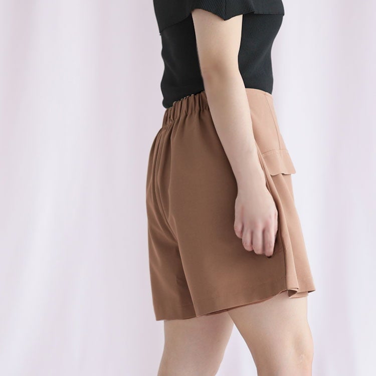 大きいサイズ レディース キュロットパンツ