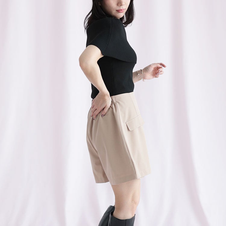 大きいサイズ レディース キュロットパンツ