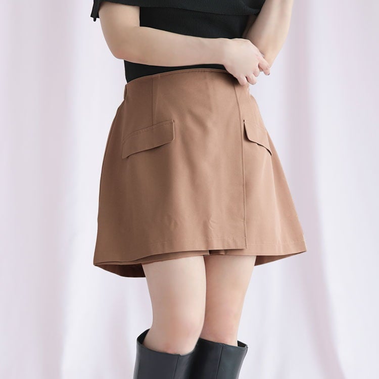 大きいサイズ レディース キュロットパンツ