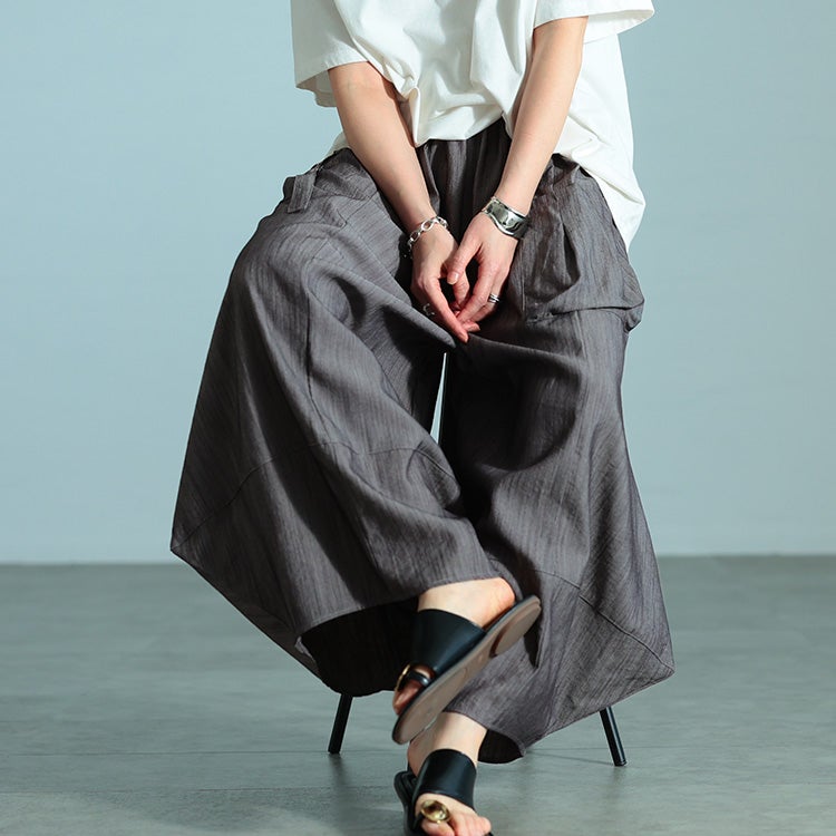 大きいサイズ レディース ビッグポケットバレルパンツ