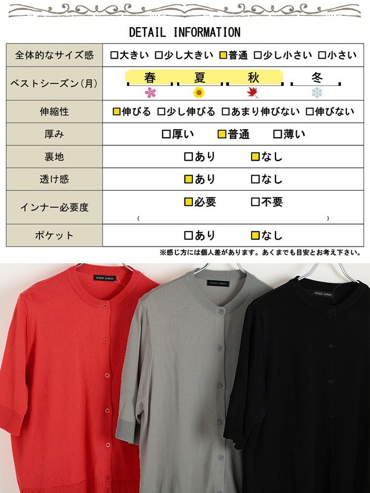 大きいサイズ レディース スラブサマーニットクロップドカーディガン