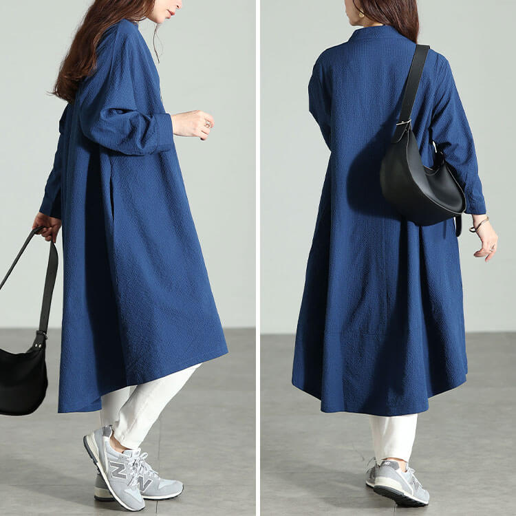 大きいサイズ レディース キーネックフィッシュテールワンピース