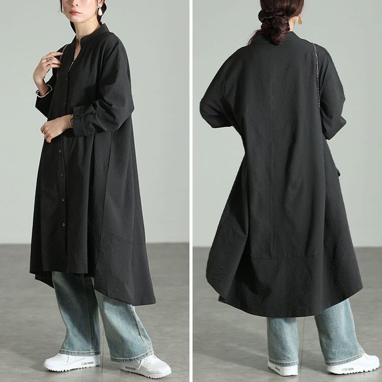 大きいサイズ レディース キーネックフィッシュテールワンピース