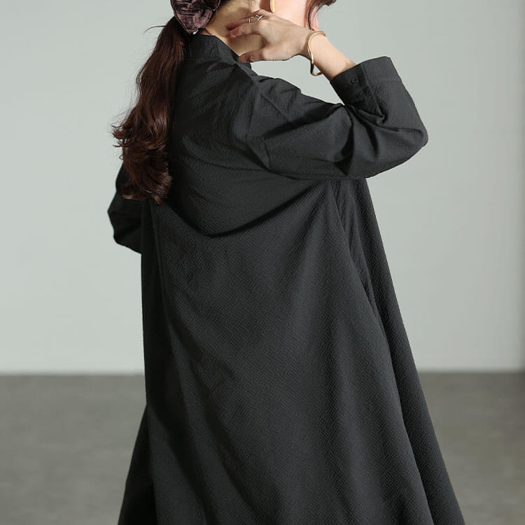 大きいサイズ レディース キーネックフィッシュテールワンピース