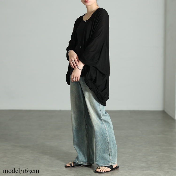 大きいサイズ レディース 接触冷感＆UV対策ツイストドルマンボレロ