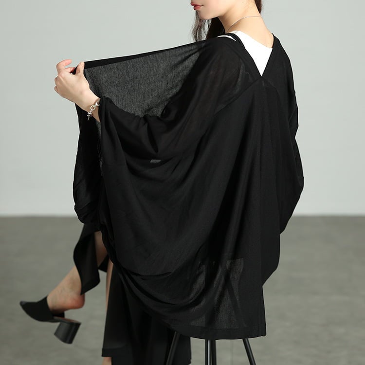 大きいサイズ レディース 接触冷感＆UV対策ツイストドルマンボレロ