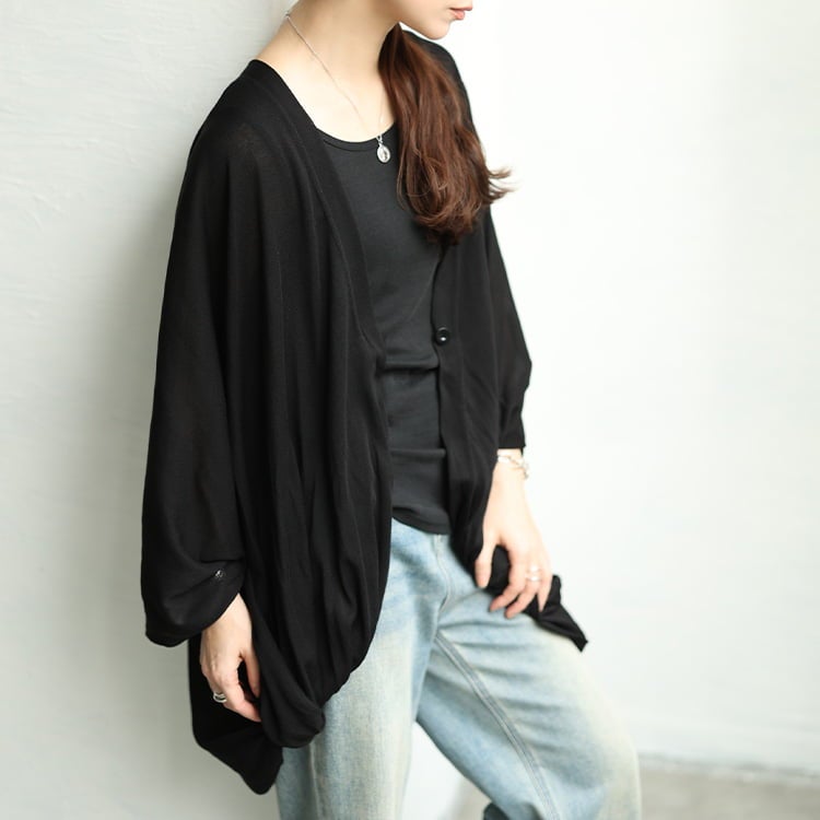 大きいサイズ レディース 接触冷感＆UV対策ツイストドルマンボレロ