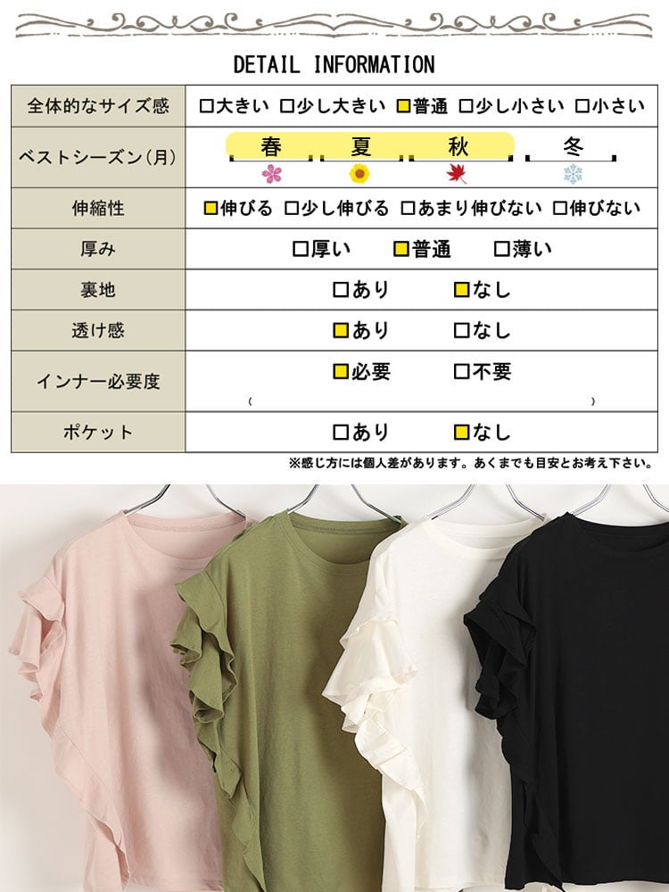 大きいサイズ レディース ティアードスリーブコットンプルオーバー